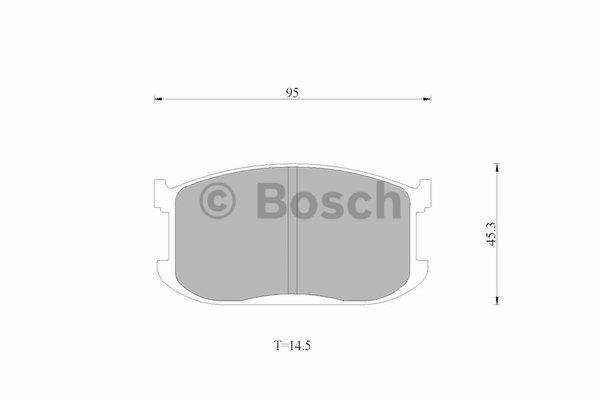 Bosch 0 986 AB9 001 Гальмівні колодки, комплект 0986AB9001: Купити в Україні - Добра ціна на EXIST.UA!