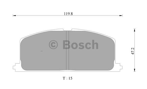 Bosch 0 986 AB9 002 Гальмівні колодки, комплект 0986AB9002: Купити в Україні - Добра ціна на EXIST.UA!