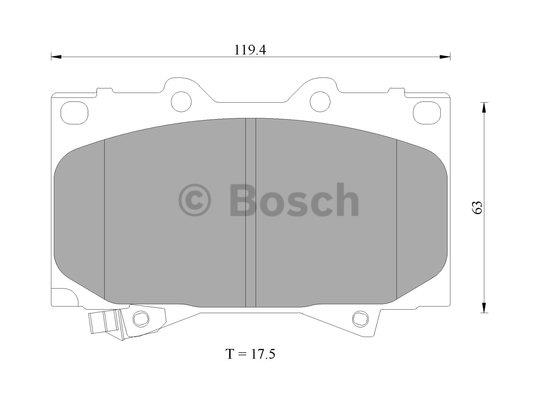 Bosch 0 986 AB9 174 Гальмівні колодки, комплект 0986AB9174: Купити в Україні - Добра ціна на EXIST.UA!