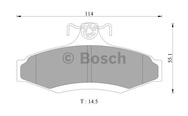 Bosch 0 986 AB9 047 Гальмівні колодки, комплект 0986AB9047: Купити в Україні - Добра ціна на EXIST.UA!