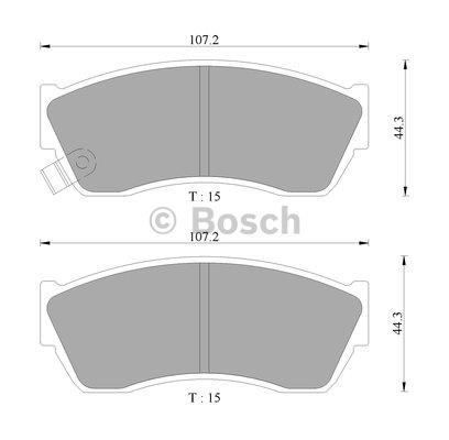 Bosch 0 986 AB9 032 Гальмівні колодки, комплект 0986AB9032: Купити в Україні - Добра ціна на EXIST.UA!