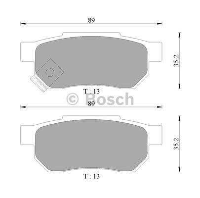 Bosch 0 986 AB9 034 Гальмівні колодки, комплект 0986AB9034: Купити в Україні - Добра ціна на EXIST.UA!