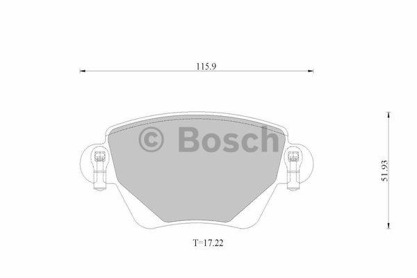 Bosch 0 986 AB2 528 Гальмівні колодки, комплект 0986AB2528: Купити в Україні - Добра ціна на EXIST.UA!