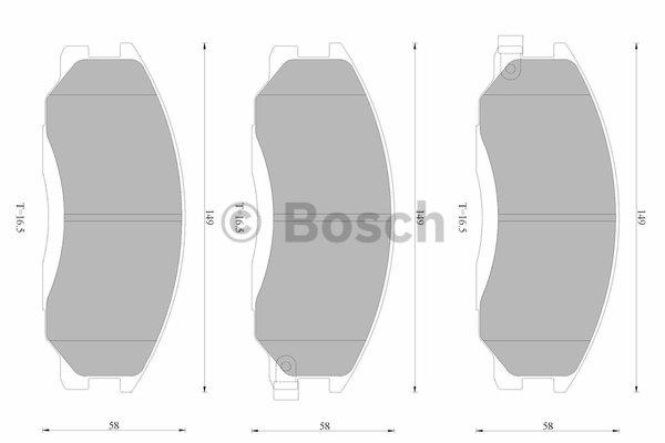 Bosch 0 986 AB9 127 Гальмівні колодки, комплект 0986AB9127: Купити в Україні - Добра ціна на EXIST.UA!