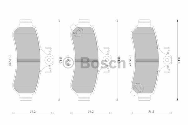 Bosch 0 986 AB2 520 Гальмівні колодки, комплект 0986AB2520: Купити в Україні - Добра ціна на EXIST.UA!