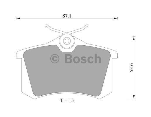 Bosch 0 986 AB4 436 Гальмівні колодки, комплект 0986AB4436: Купити в Україні - Добра ціна на EXIST.UA!