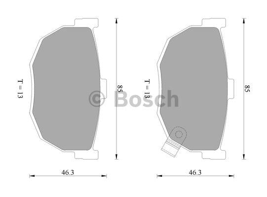 Bosch 0 986 AB1 908 Гальмівні колодки, комплект 0986AB1908: Купити в Україні - Добра ціна на EXIST.UA!