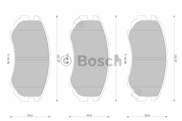 Bosch 0 986 AB2 514 Гальмівні колодки, комплект 0986AB2514: Купити в Україні - Добра ціна на EXIST.UA!
