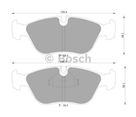 Bosch 0 986 AB4 441 Гальмівні колодки, комплект 0986AB4441: Купити в Україні - Добра ціна на EXIST.UA!