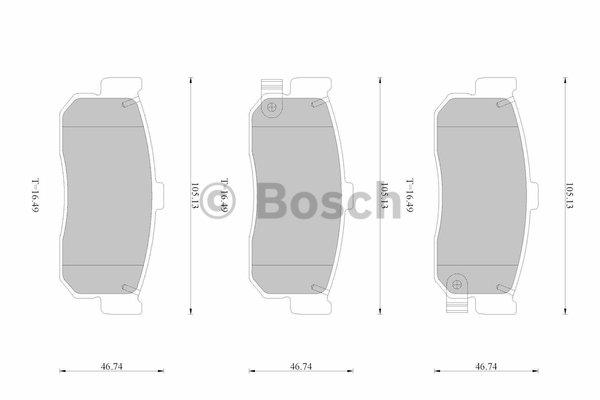 Bosch 0 986 AB1 713 Гальмівні колодки, комплект 0986AB1713: Купити в Україні - Добра ціна на EXIST.UA!