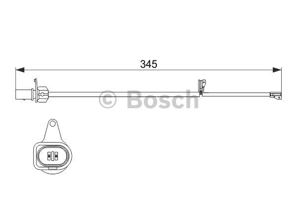 Датчик износа тормозных колодок Bosch 1 987 474 507