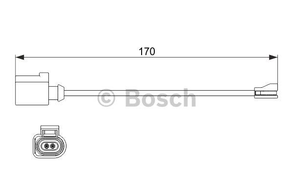 Датчик износа тормозных колодок Bosch 1 987 474 512