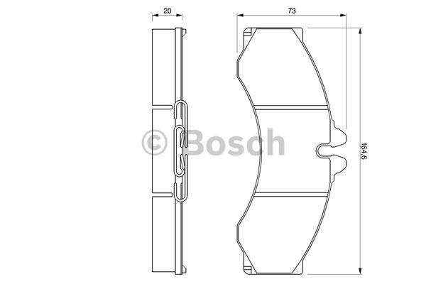 Колодки Mercedes Vivaro (Мерседес Варио): 0986424454 Bosch Тормозные колодки дисковые, комплект