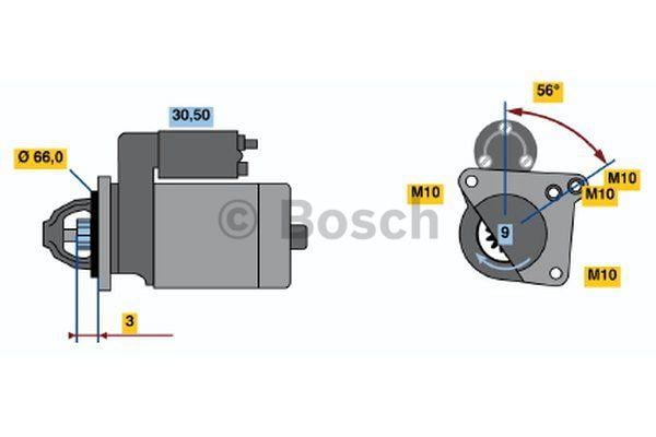 Bosch 0 986 018 770 Стартер 0986018770: Купити в Україні - Добра ціна на EXIST.UA!