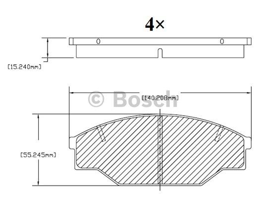 Bosch F 03B 150 006 Гальмівні колодки, комплект F03B150006: Купити в Україні - Добра ціна на EXIST.UA!