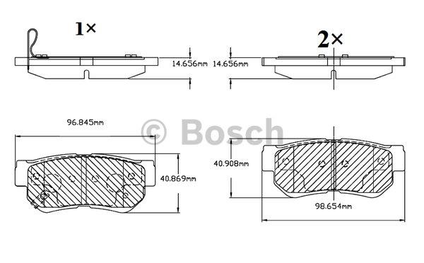 Bosch F 03B 150 070 Гальмівні колодки, комплект F03B150070: Купити в Україні - Добра ціна на EXIST.UA!