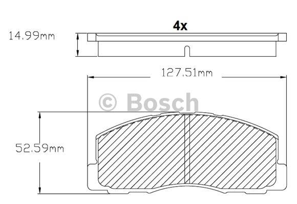 Bosch F 03B 150 215 Гальмівні колодки, комплект F03B150215: Купити в Україні - Добра ціна на EXIST.UA!