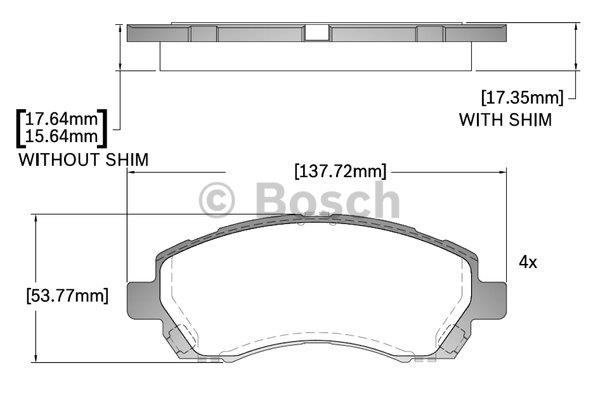 Bosch F 03B 150 274 Гальмівні колодки, комплект F03B150274: Купити в Україні - Добра ціна на EXIST.UA!