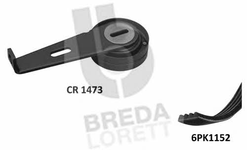 Breda lorett KCA 0001 Комплект ременя генератора KCA0001: Купити в Україні - Добра ціна на EXIST.UA!