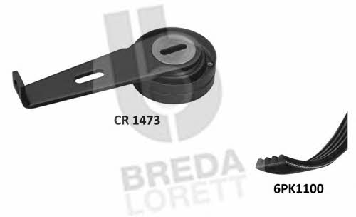 Breda lorett KCA 0014 Комплект ременя генератора KCA0014: Купити в Україні - Добра ціна на EXIST.UA!