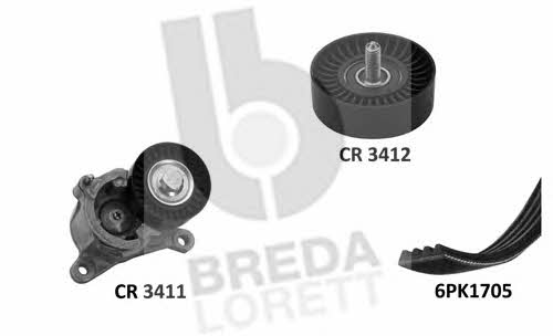 Breda lorett KCA 0018 Ремінь поліклиновий, комплект KCA0018: Купити в Україні - Добра ціна на EXIST.UA!