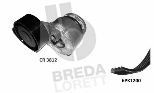 Breda lorett KCA 0042 Комплект ременя генератора KCA0042: Купити в Україні - Добра ціна на EXIST.UA!