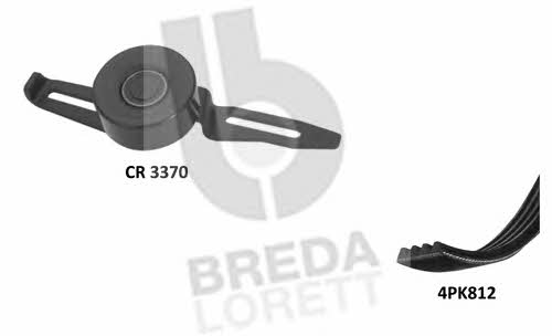 Breda lorett KCA 0057 Комплект ременя генератора KCA0057: Купити в Україні - Добра ціна на EXIST.UA!