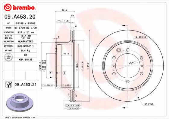 Купити Brembo 09A45321 – суперціна на EXIST.UA!