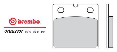 07BB2307 Brembo Тормозные колодки, комплект