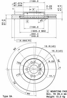 Купить Brembo 09R10311 – отличная цена на EXIST.UA!