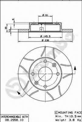 Купить Brembo 08295875 – отличная цена на EXIST.UA!