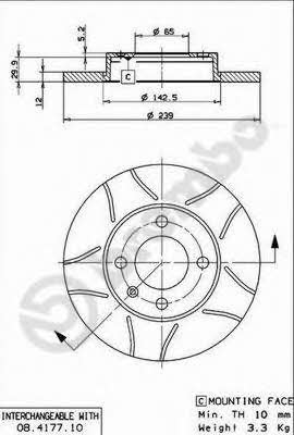 Купить Brembo 08417775 – отличная цена на EXIST.UA!