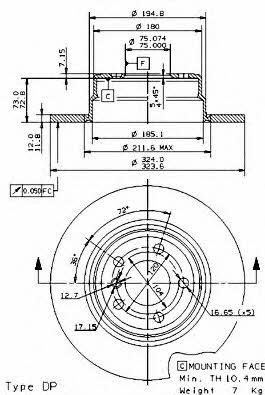 Купить Brembo 08701981 – отличная цена на EXIST.UA!