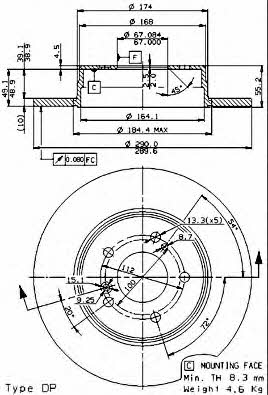 Купить Brembo 08721176 – отличная цена на EXIST.UA!
