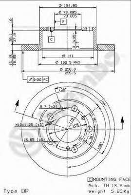 Купить Brembo 08960114 – отличная цена на EXIST.UA!