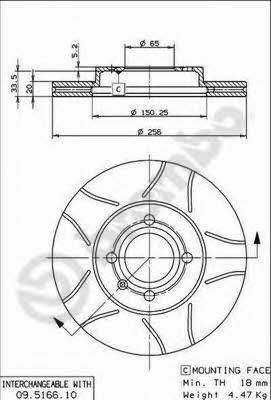Купить Brembo 09516675 – отличная цена на EXIST.UA!