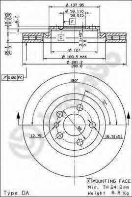 Купить Brembo 09518024 – отличная цена на EXIST.UA!