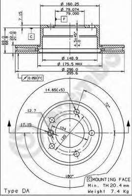 Купить Brembo 09692411 – отличная цена на EXIST.UA!