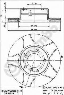 Купить Brembo 09692475 – отличная цена на EXIST.UA!