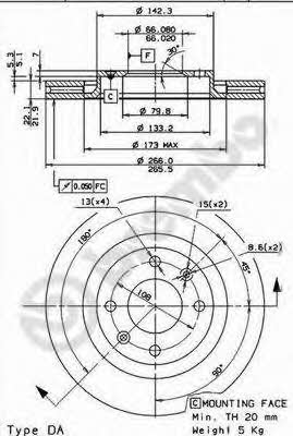 Купить Brembo 09869511 – отличная цена на EXIST.UA!