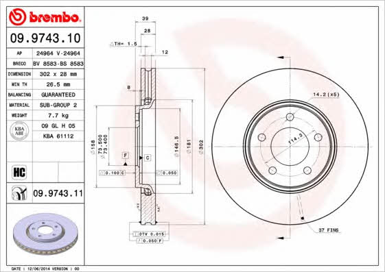 Купити Brembo 09974311 – суперціна на EXIST.UA!