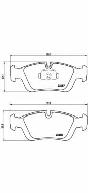 Гальмівні колодки, комплект Brembo 07.B314.31