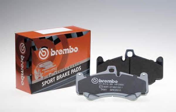 Тормозные колодки дисковые, комплект Brembo 07.B314.52