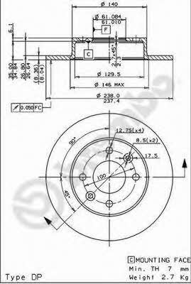 Купить Brembo 08314714 – отличная цена на EXIST.UA!