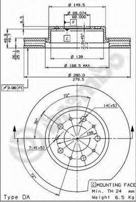 Купить Brembo 09531514 – отличная цена на EXIST.UA!