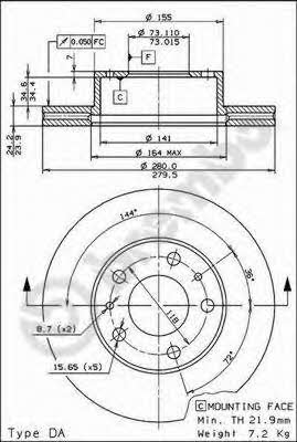 Купить Brembo 09590414 – отличная цена на EXIST.UA!