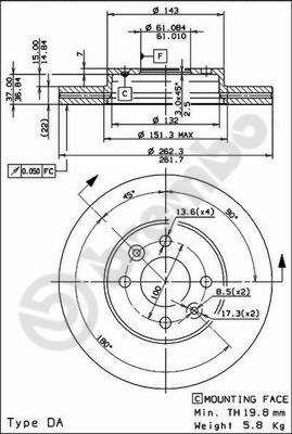 Купить Brembo 09729234 – отличная цена на EXIST.UA!
