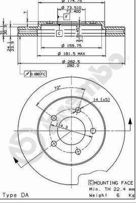 Купити Brembo 09736714 – суперціна на EXIST.UA!