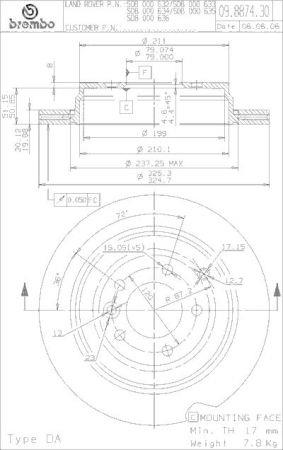 Купить Brembo 09887431 – отличная цена на EXIST.UA!