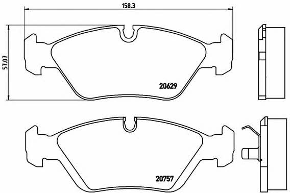 Купить Brembo P 06 008 по низкой цене в Украине!